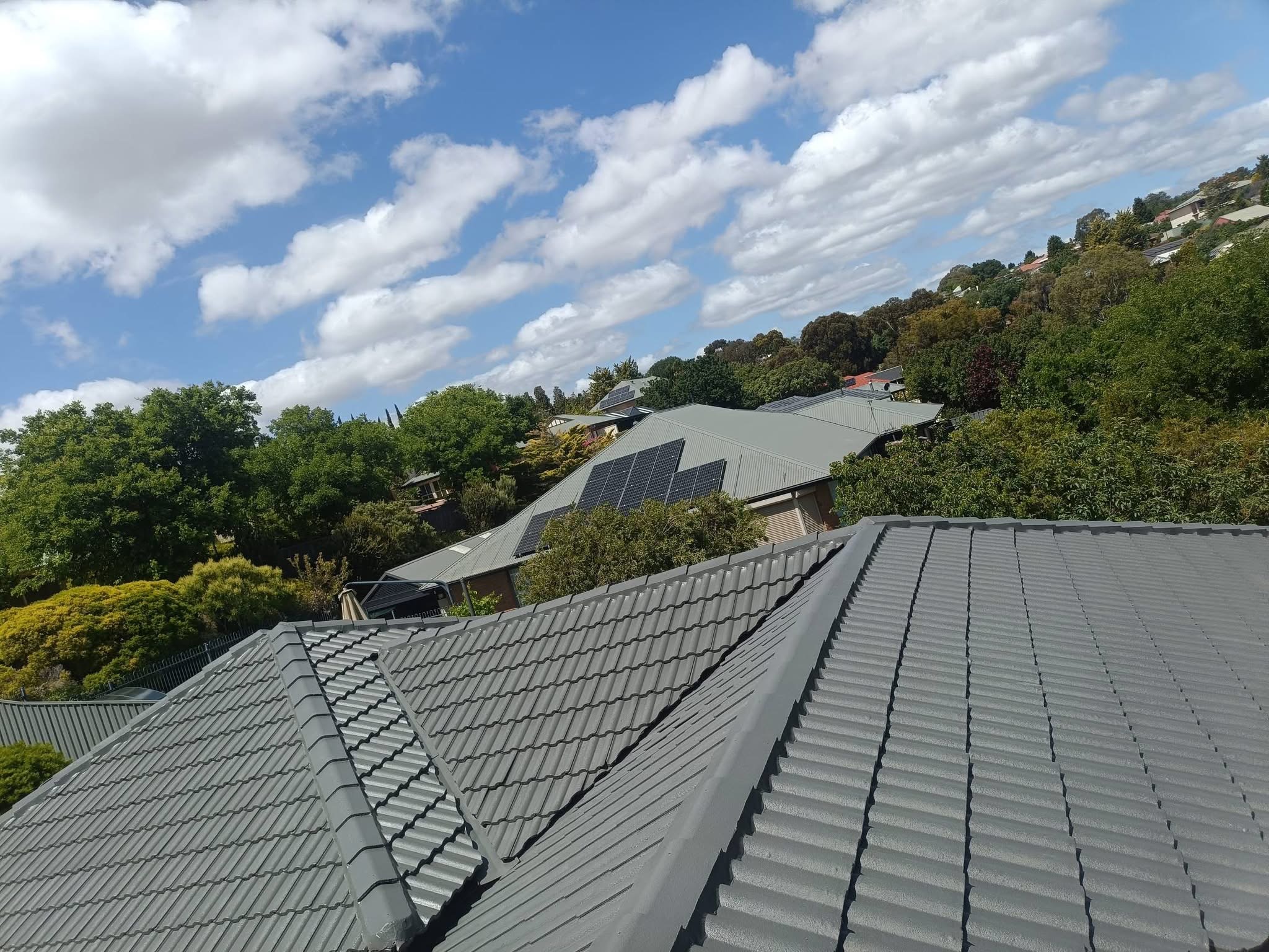 Completed tile roof restoration in South Australia by Pinnacle Roofing
